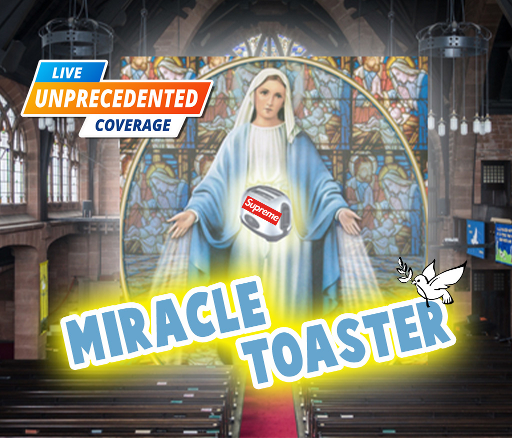 Image of toaster appears on Virgin Mary painting Derf